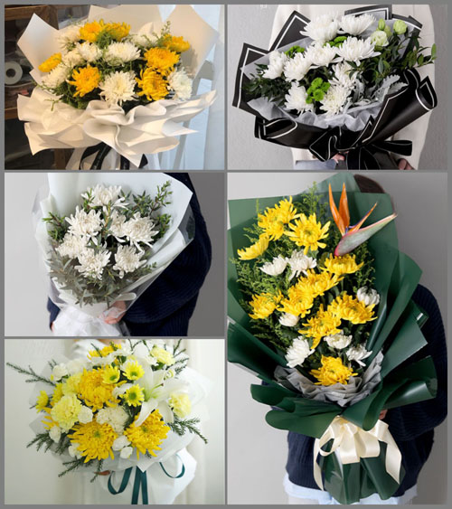 湖北恩施州来凤县百福司镇洞塘坝村白事花束代送